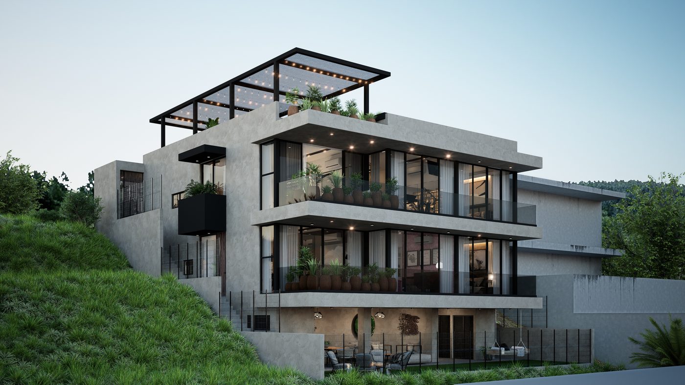 Residencia Costa — vista lateral