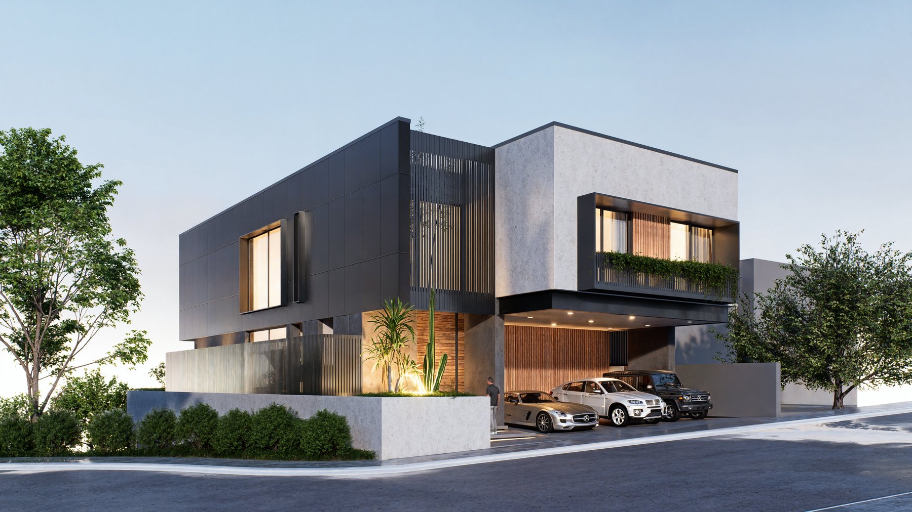 Residencia Cumbres — acceso y cochera
