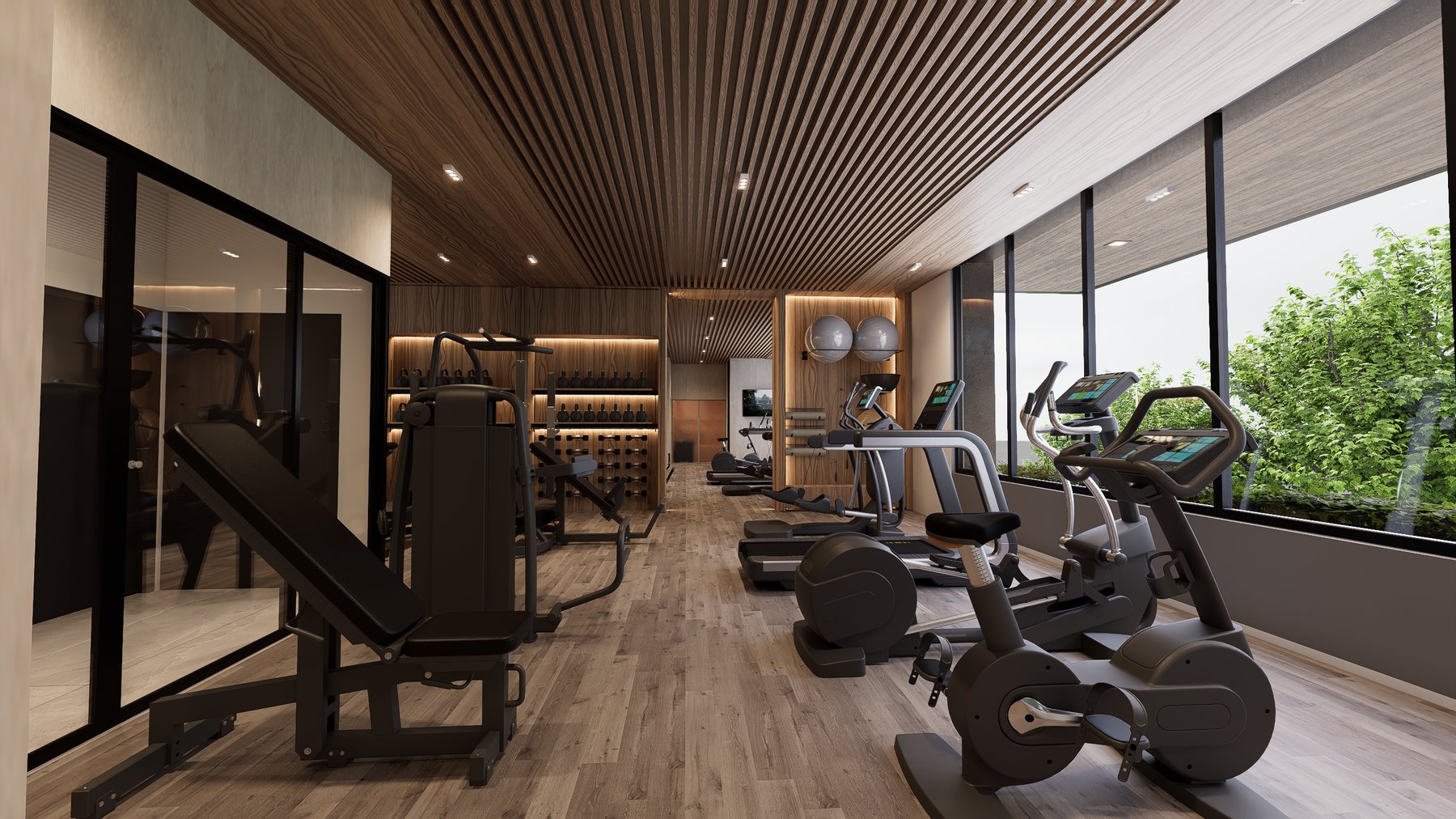 Residencia Cumbres — gimnasio