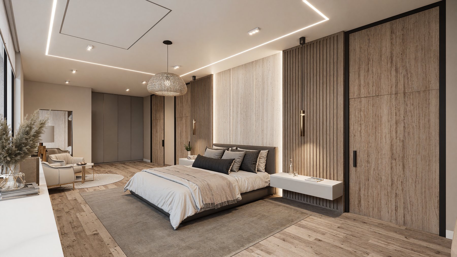 Residencia Cumbres — recámara principal