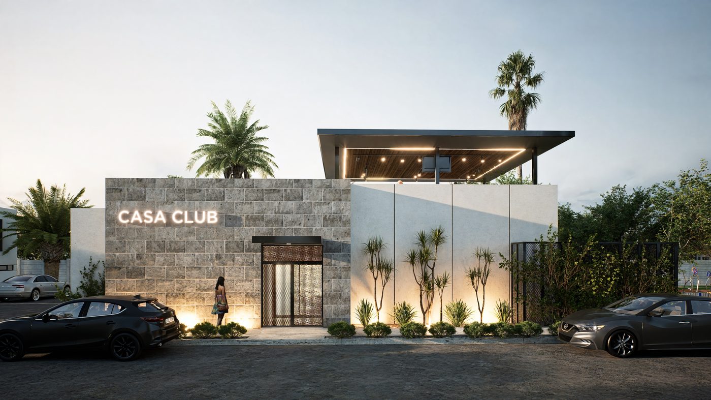 Fachada Casa Club Grand Boulevard