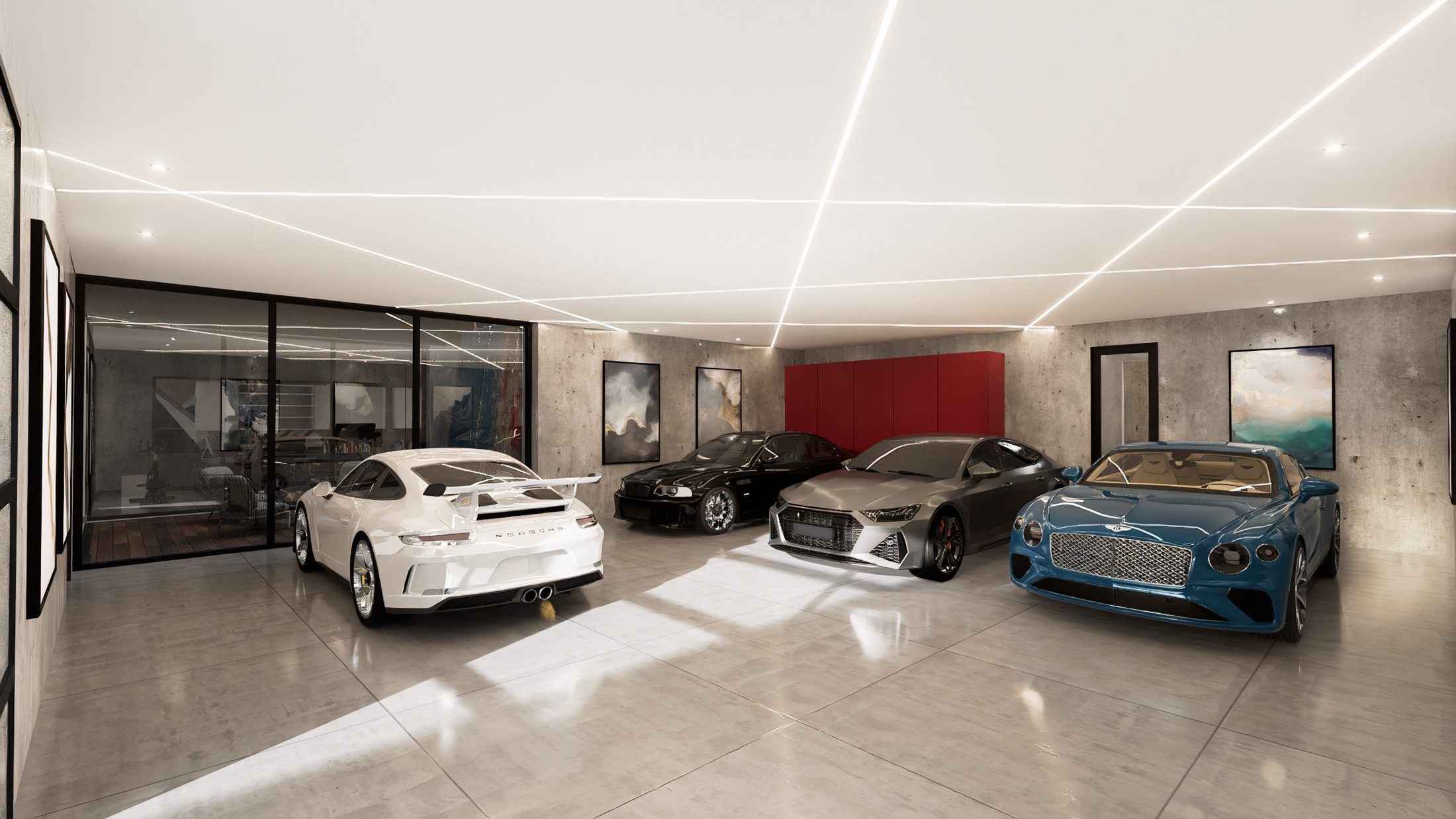 508 Glorietta — garage para colección de autos