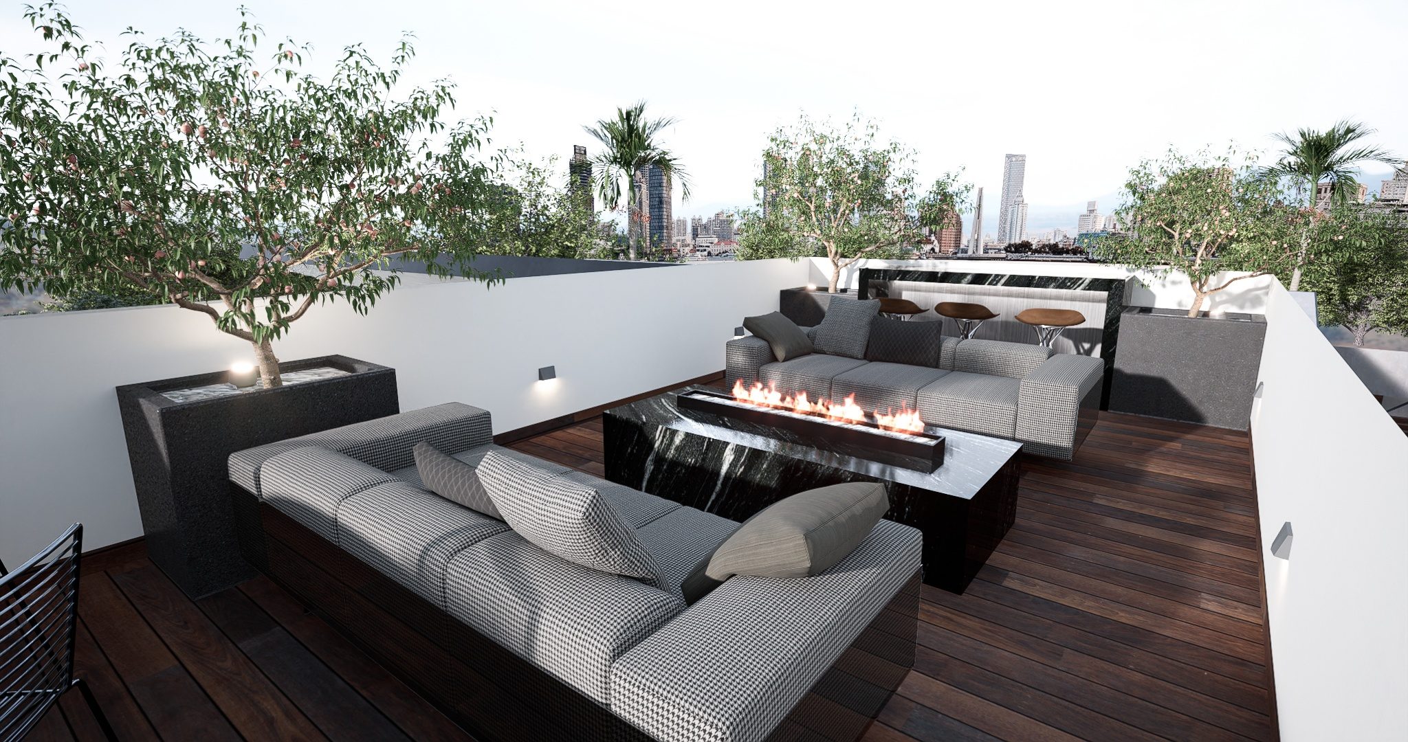 508 Glorietta — roof top con vista a la bahía de San Diego