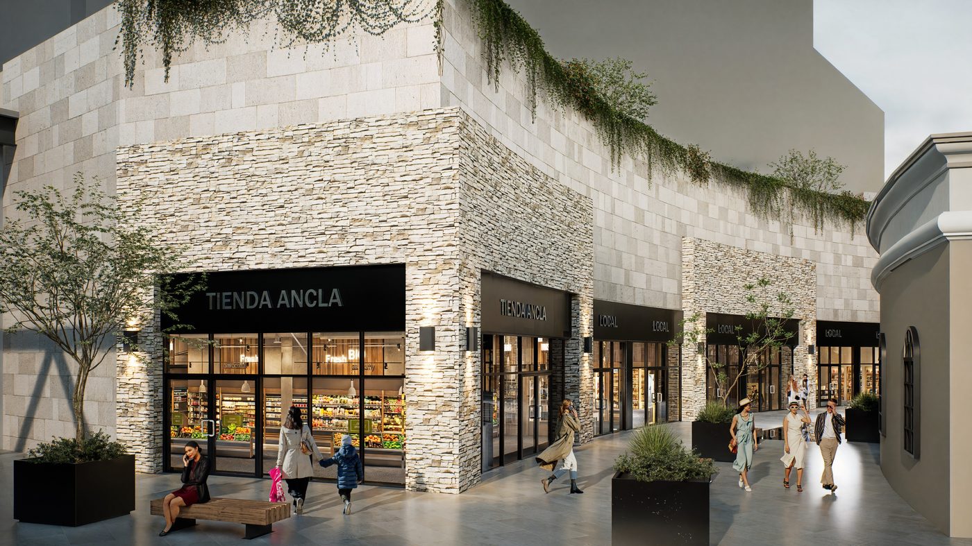 Galerías Hipódromo — acceso tienda ancla y locales