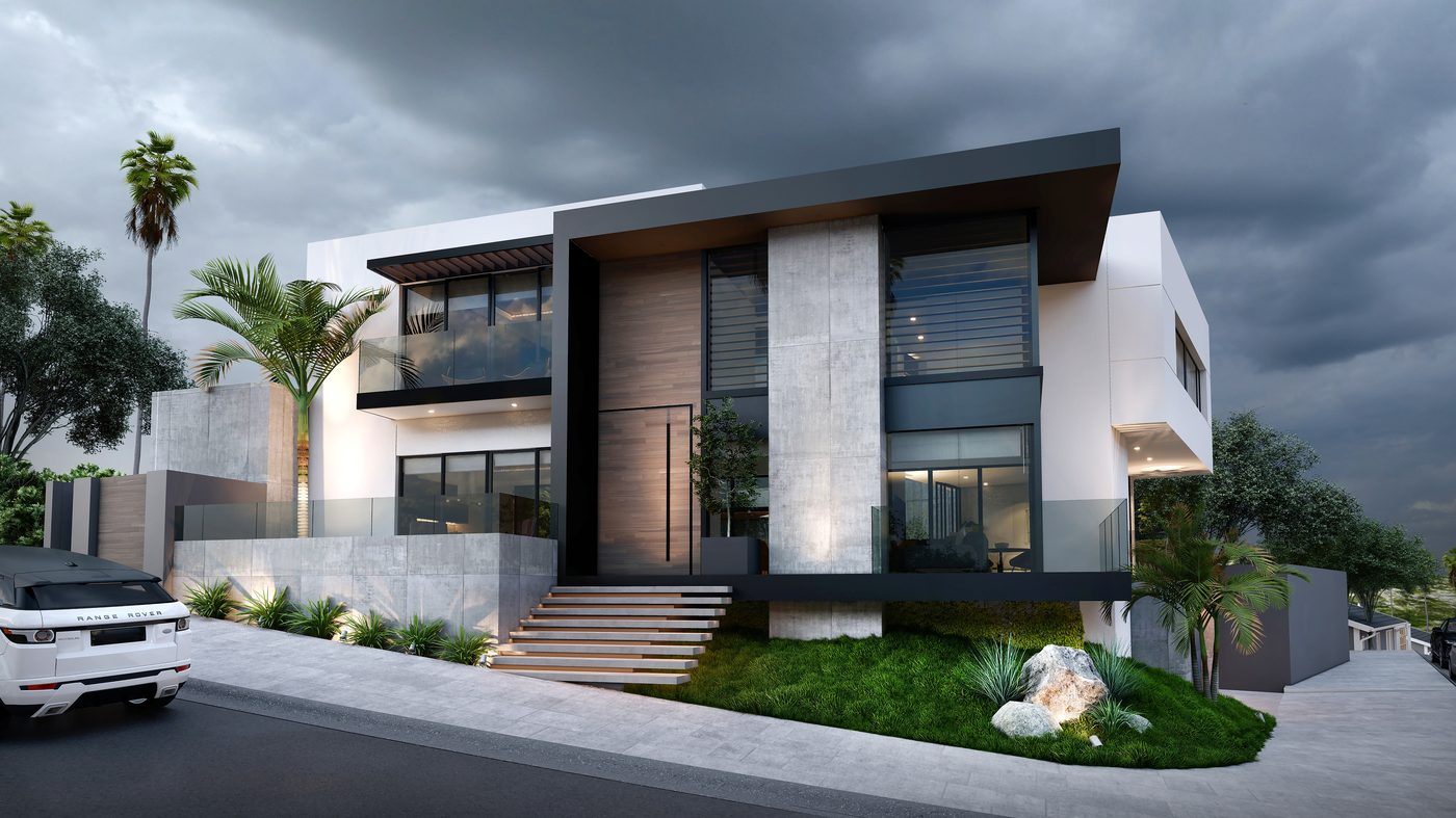 Residencia MC — fachada frontal