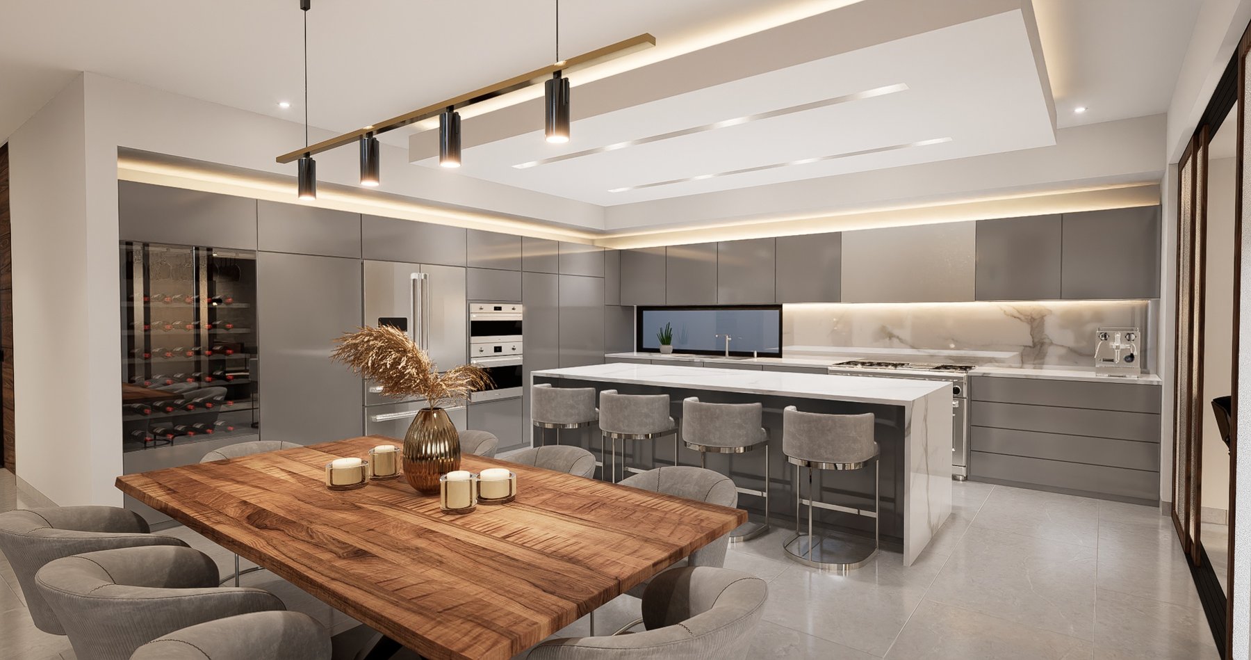 Residencia PR — cocina y comedor