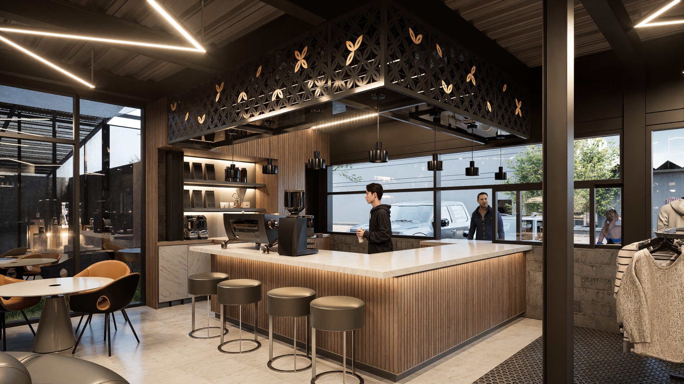 US Fitness — área de café